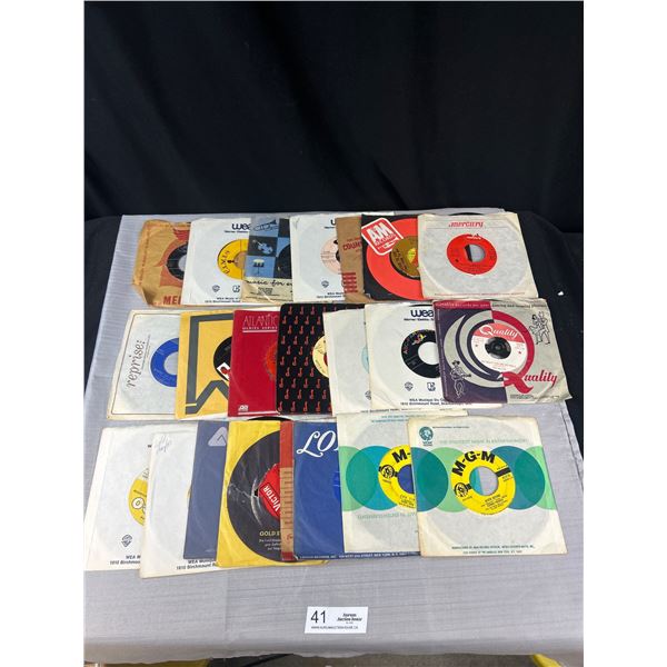Lot of Over 20 45 Records in Excellent Condition , You Aint Seen Nothing Yet, Daddy Cool, Etc