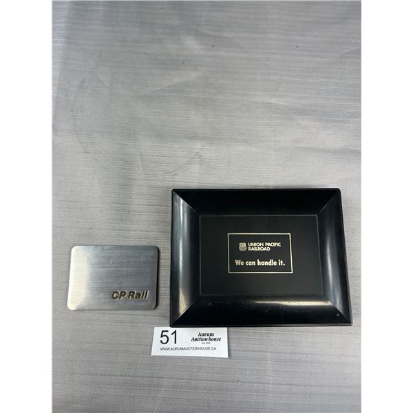 Vintage Union Pacific Railroad and CP Rail Collectible Spoons