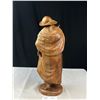 Image 2 : Vintage 16" Tall Wood Carved Figure