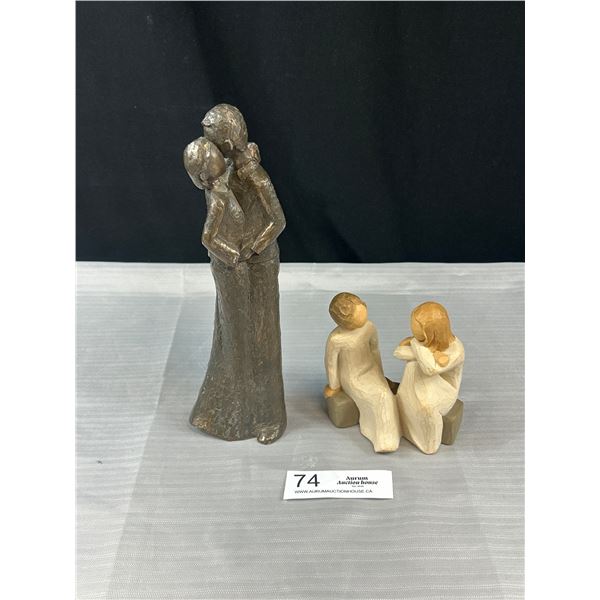 Vintage 'Forever' Gensis Ireland Cold Cast Bronze Resin Figure and Willow Tree Figurine