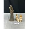 Image 1 : Vintage 'Forever' Gensis Ireland Cold Cast Bronze Resin Figure and Willow Tree Figurine