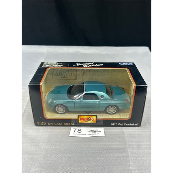 Ford Thunderbird Speical Edition Die Cast Car Unopened Pakcage, 1/25th Scale