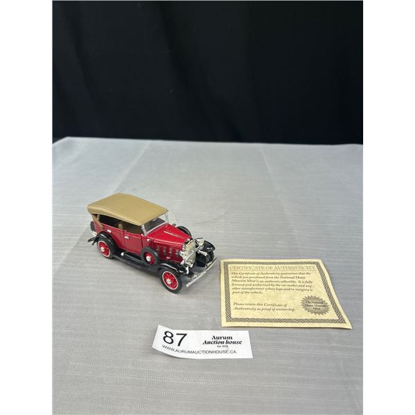 (Red) 1929 Chevrolet National Motor Museum Diecast Car 1/32 Scale