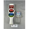 Image 1 : Okanagan Spring Brown Ake and Labatt Blue Beer Tap Handles 6" and 10" Long