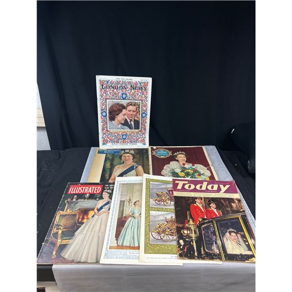 5 1953 60 Queen Elisabeth II Coronation Magazines Full of Pictures and Information