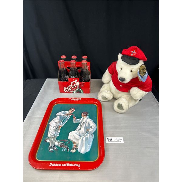 Coca Cola Collection Tray 6 Pack and Polar Bear