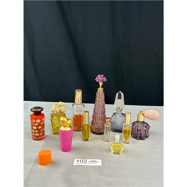 Lot of Vintage Perfume Bottles Giorgio Ciara Deciodela Paris, Etc