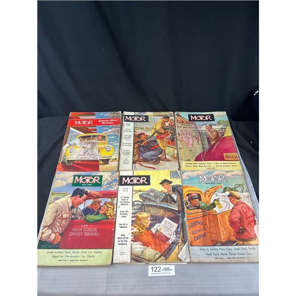 6 Automobile Magazines From 1947-49