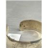 Image 3 : Vintage Sterling Silver Hand Engraved Open Cuff Bangle in Good Condition