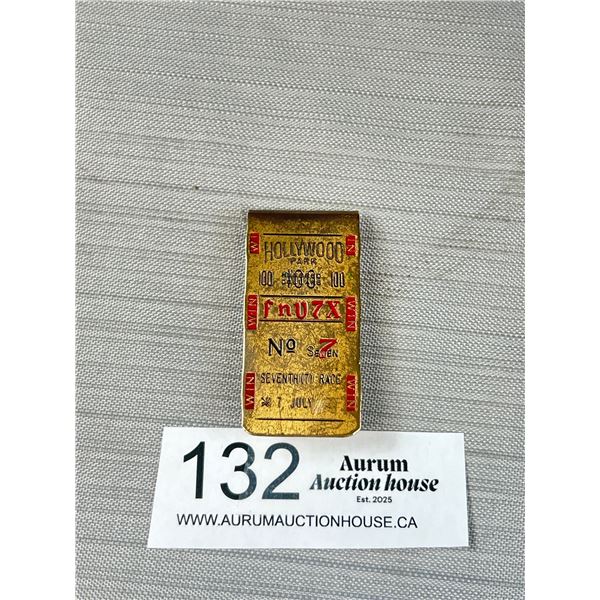 Vintage Holywod Park No. 7 Money Clip