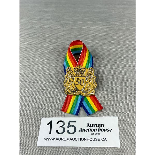 Vintage Mona Lee 50 Gold Pion w/ Ribbon