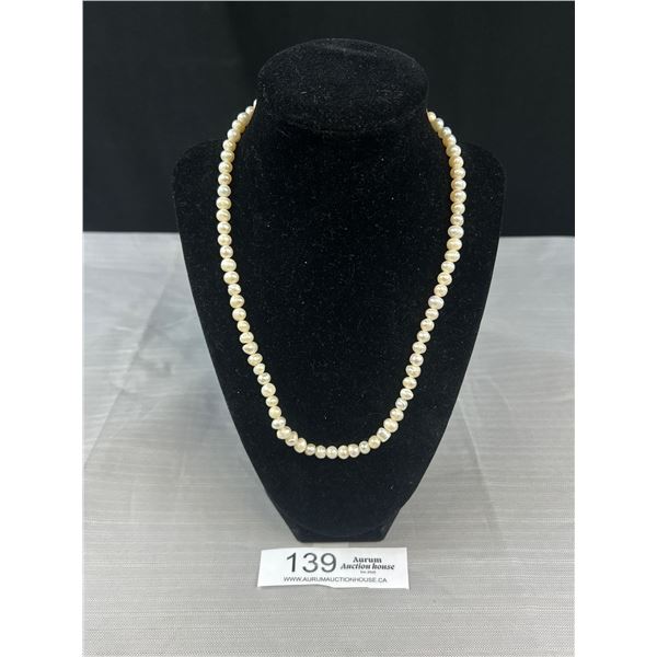 Snow White Natural Pearls Necklace