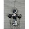 Image 4 : Vintage Silver Cross w/ Tassels Pendant or Hanger