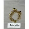 Image 3 : Vintage Gold w/ Charms Link Bracelet