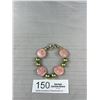 Image 1 : Grey Pearls + Rhodonite Disks Stones Bracelets