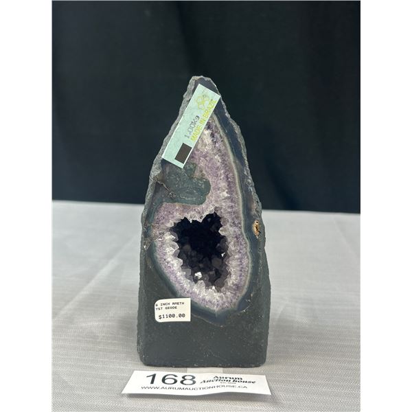 6" Tall Amethyst Geode From Brazil