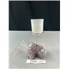 Image 1 : Nice Amethyst Stone w/ Candle Holder
