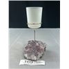 Image 3 : Nice Amethyst Stone w/ Candle Holder