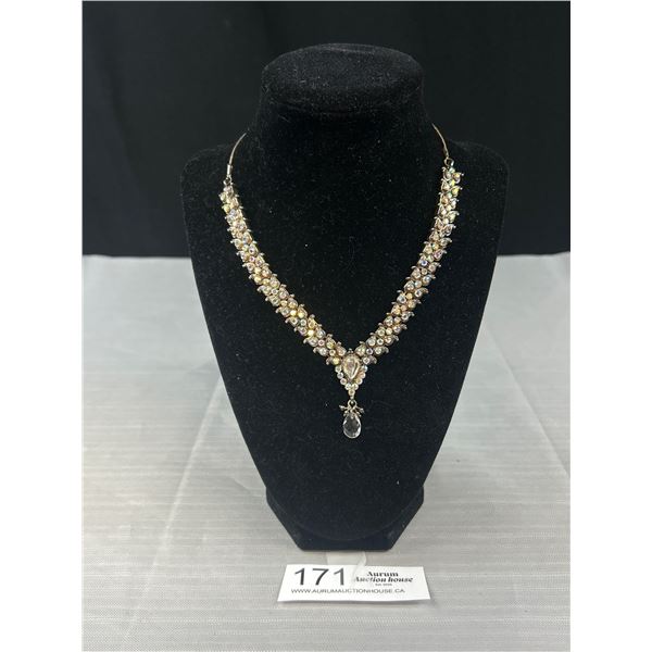 Vintage Borealis Rhinestones Necklace