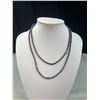 Image 2 : Extra Length Genuine Dark Blue Pearls Necklace