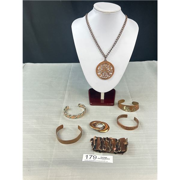 Collection of Genuine Copper Jewelery