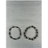 Image 4 : 4 Black Alaskan Diamond Hemetite Beads Necklaces + 2 Bracelets