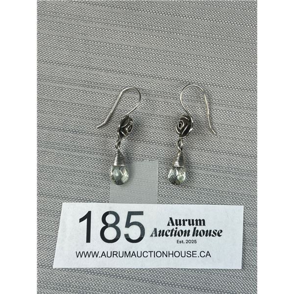 Pair of Sterling Silver Dangle Earrings