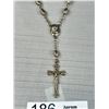 Image 2 : Vintage Silver Beads w/ Crucifix Cross Prayer Bracelet