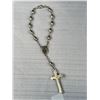 Image 3 : Vintage Silver Beads w/ Crucifix Cross Prayer Bracelet