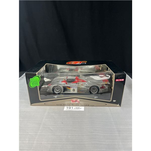 1/18th Scale Audi R8 LE Mans Diecast Car In Box