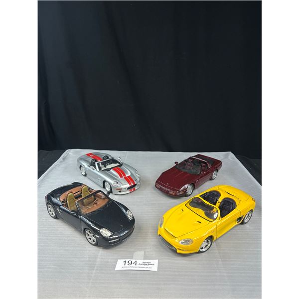 Lot of 4 1/18th Scale Diecast Cars