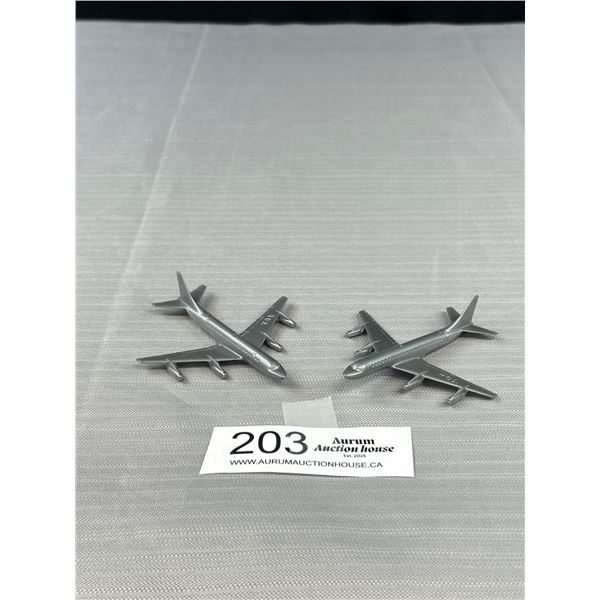 2 Trans Canada Airline Plastic Toy Planes