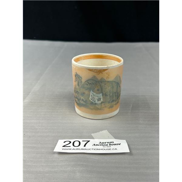 1860S Lustre Childs Mug Staffordshire Rare Item