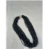 Image 3 : Lovely Vintage Multistrand Black Glass Bead Necklace