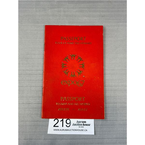 1967 Expo (Montreal) Passport in Great Condition