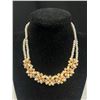 Image 2 : Beautiful Pearls + Rhinestones Choker Necklace