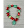 Image 2 : Vintage Genuine Turqouise + Dark Red Coral Necklace