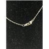 Image 3 : Marked 950 Sterling Silver Chain w/ Genuine Rock Crystal Stone Pendant