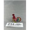 Image 1 : Unusual Silver Plated w/ Rhinestones Rooster Ring