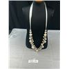 Image 1 : Vintage Large Faux Pearls Necklace