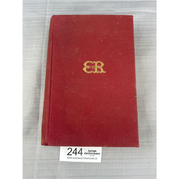 1937 Royalty Book On Edward The 8th