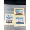 Image 1 : 3 WWII Canada Starch Military Pictures (Warships)