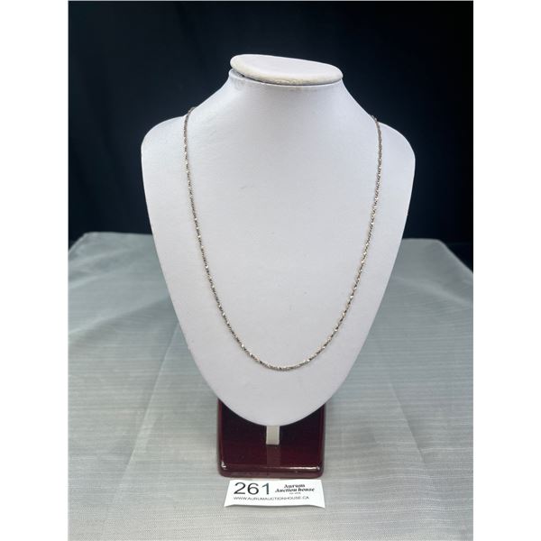 A Fabulous 26" Long Sterling Silver Necklace
