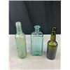 Image 4 : Lot of Antique and Vintage Liqour Bottles, Embossed and Paper Label