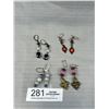 Image 1 : 4 Vintage Pairs of Dangle Eearrings