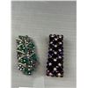 Image 3 : 4 Vintage Rhinestones + Crystal Beads Bracelet
