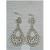 Image 4 : 3 Pairs of Vintage Silver Filigree Dangle Earrings + 1 Ring