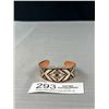 Image 1 : Art Deco Design Copper Open Cuff Bangle
