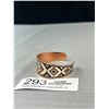 Image 2 : Art Deco Design Copper Open Cuff Bangle