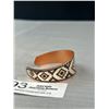 Image 4 : Art Deco Design Copper Open Cuff Bangle